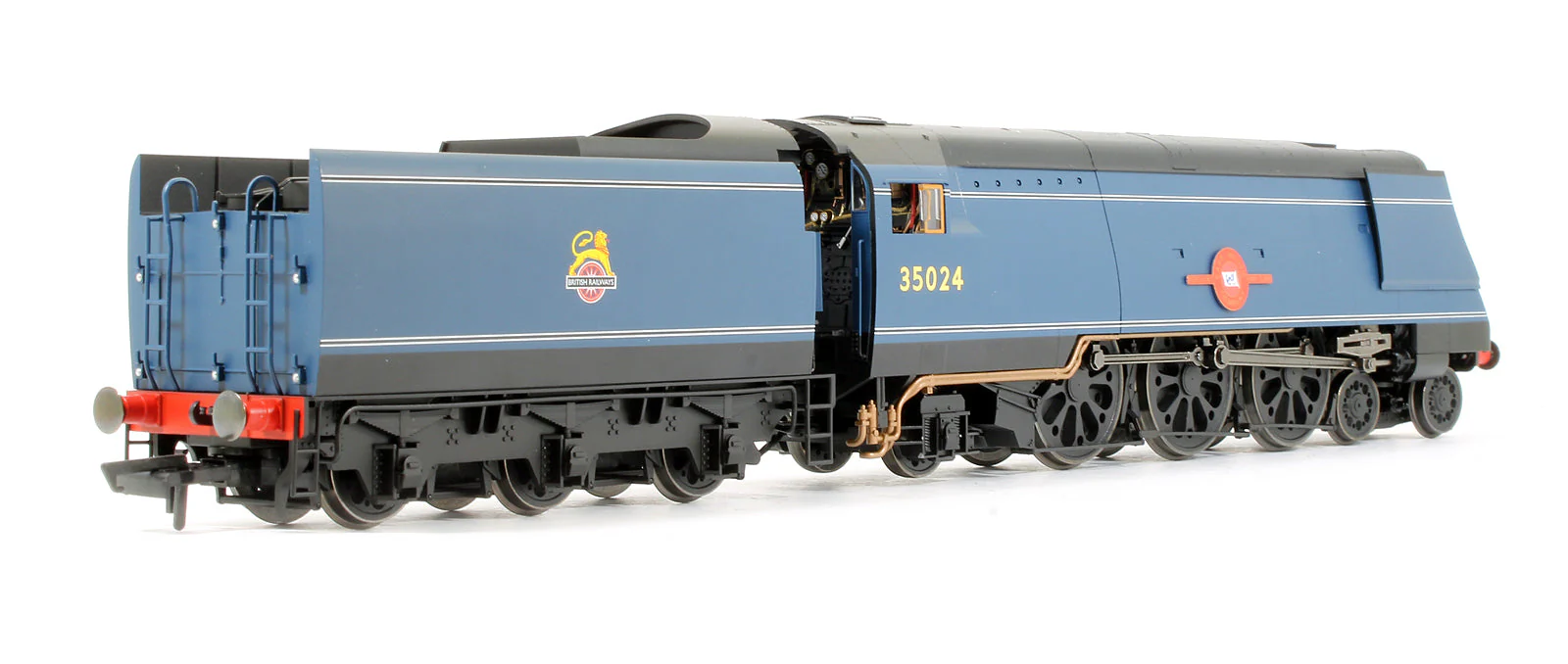 Pre-Owned R3632 BR Blue 4-6-2 Early Merchant Navy Class (Original) 'East Asiatic Company' No.35024 Steam Locomotive - TTS Sound - Image 4