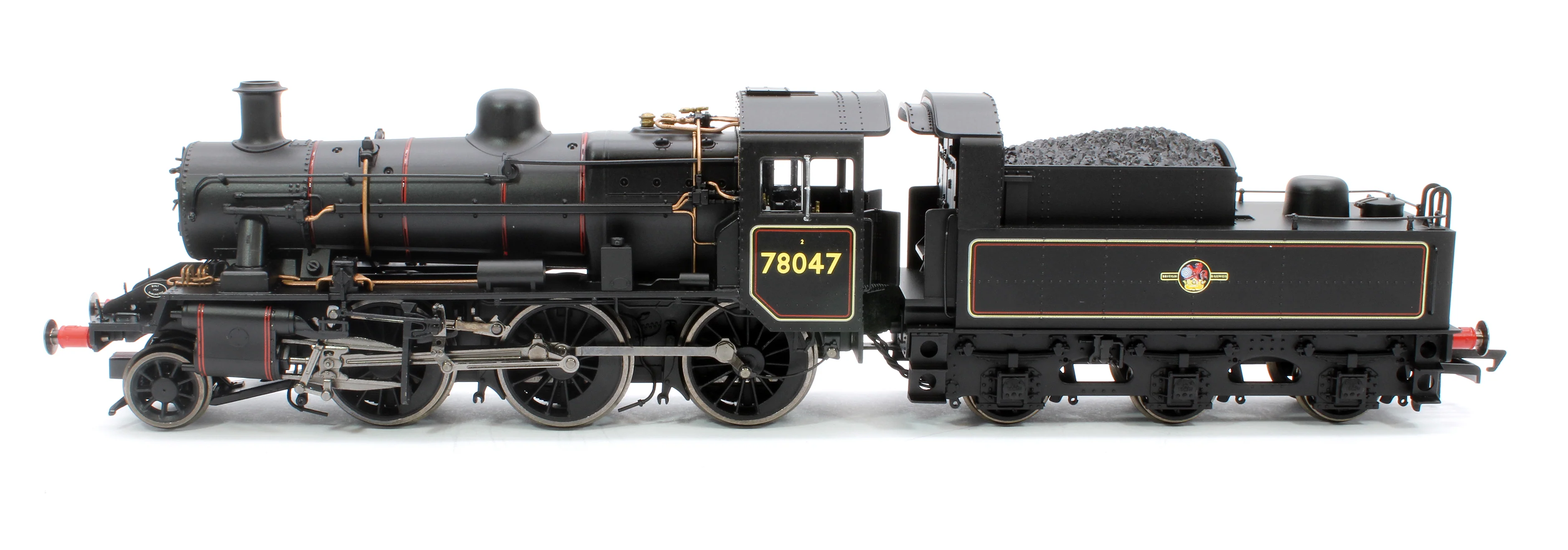 Standard Class 2MT 2-6-0 BR Black Late Crest 78047 Steam Locomotive - Image 5