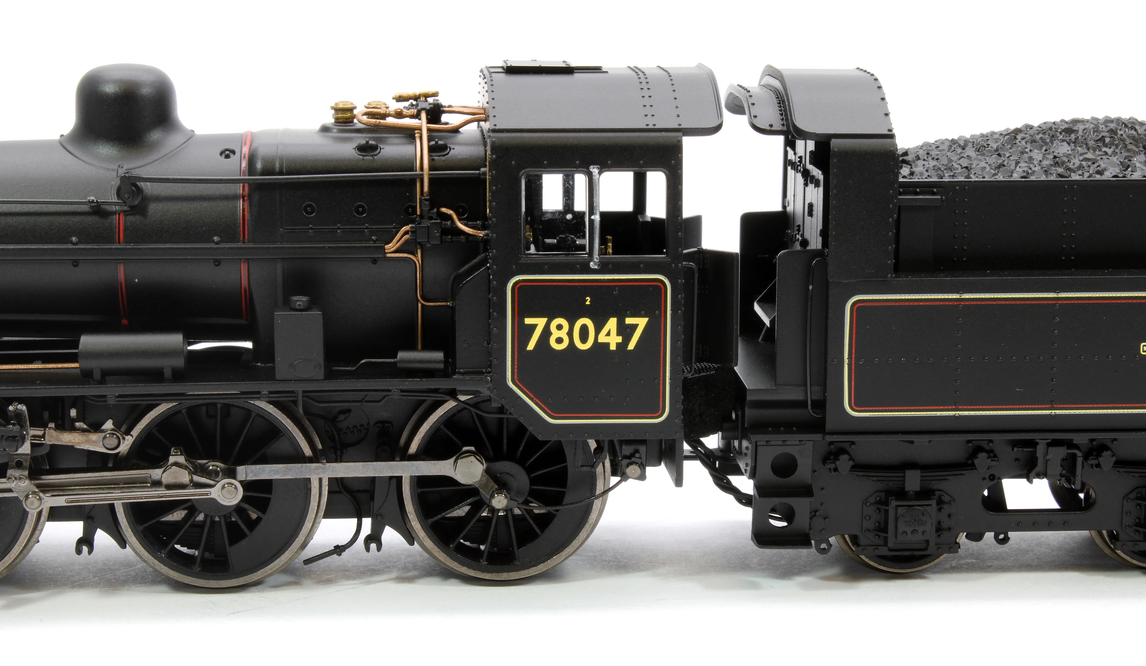 Standard Class 2MT 2-6-0 BR Black Late Crest 78047 Steam Locomotive - Image 7