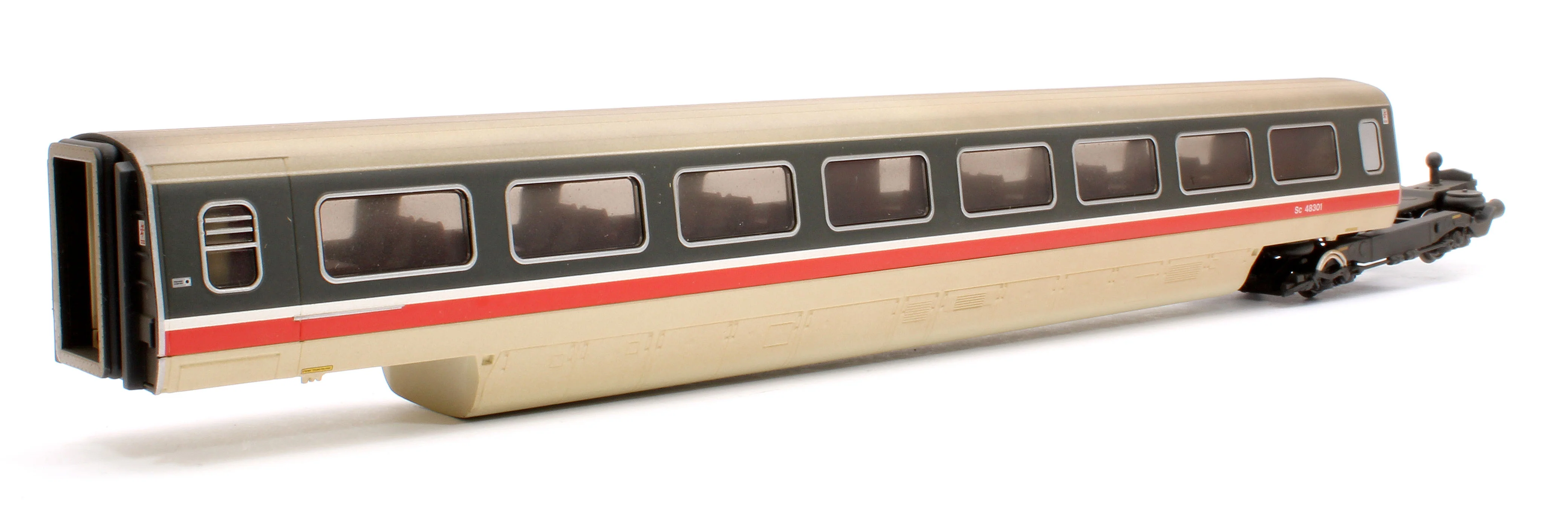 R40211-RW Pre-Owned Class 370 Advanced Passenger BR '48301 & 48302' Train 2-car TU Coach Pack - Weathered - Image 3