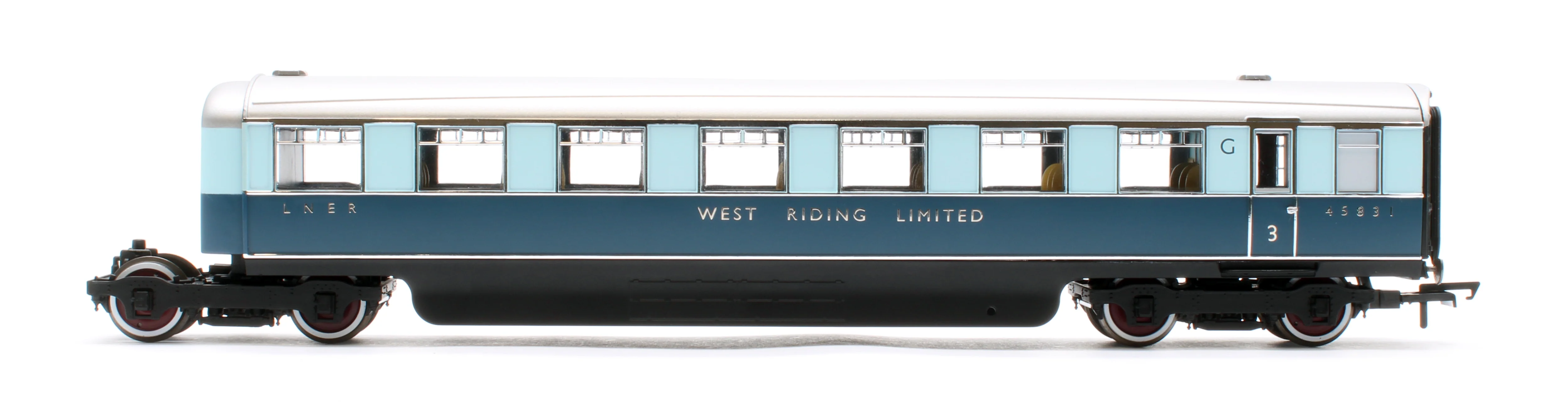 LNER West Riding Limited Open Third & Brake Third Articulated Coach Pack - Image 8