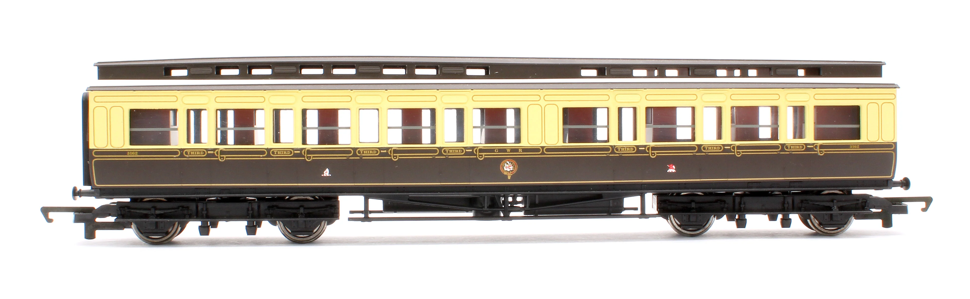 Pre-Owned R4198 GWR Chocolate & Cream Clerestory 3rd Coach No.3162 - Image 2