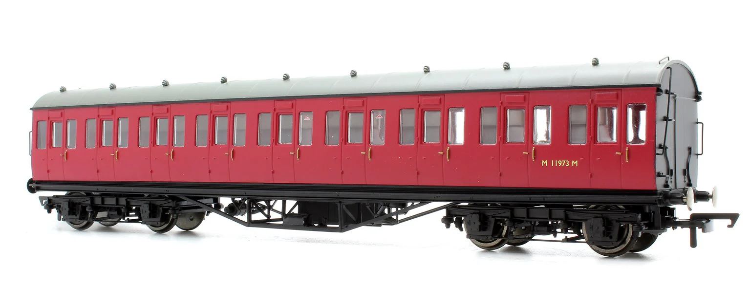 BR Ex-LMS Suburban Non-Corridor Third Class Coach 'M11973', Crimson - Image 2