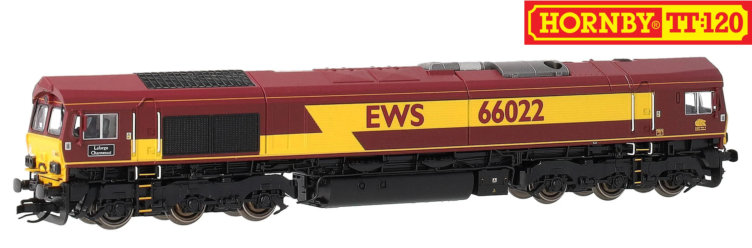TT3030M EWS Class 66 Lafarge Charnwood 66022 Diesel Locomotive