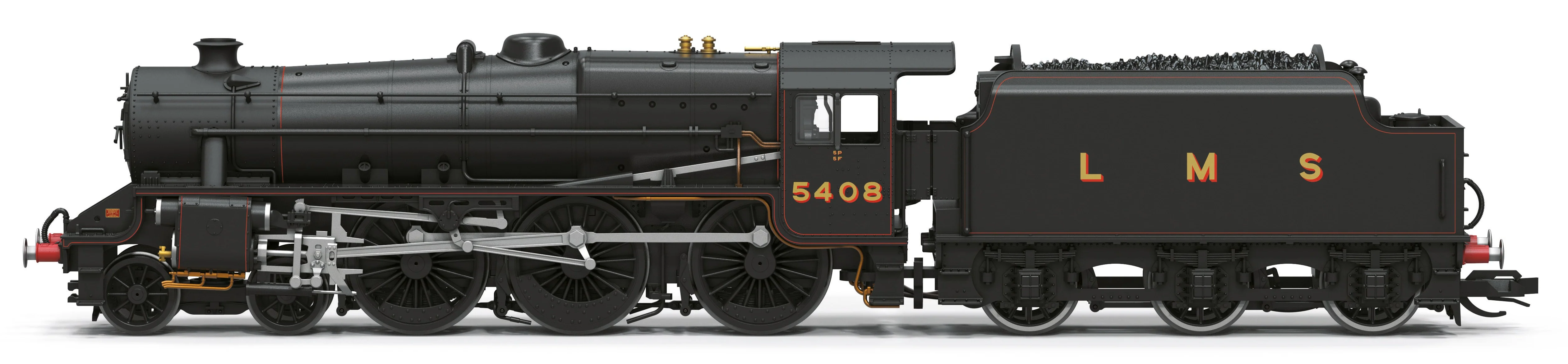 TT3068TXSM Class 5MT 'Black Five' 4-6-0 LMS Black '5408' Steam Locomotive - DCC Sound