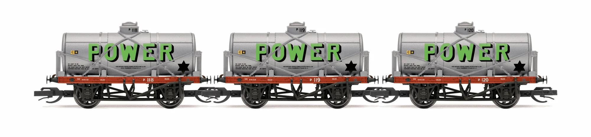 TT6071 12 Ton Tank Wagon Power Petroleum Triple Pack