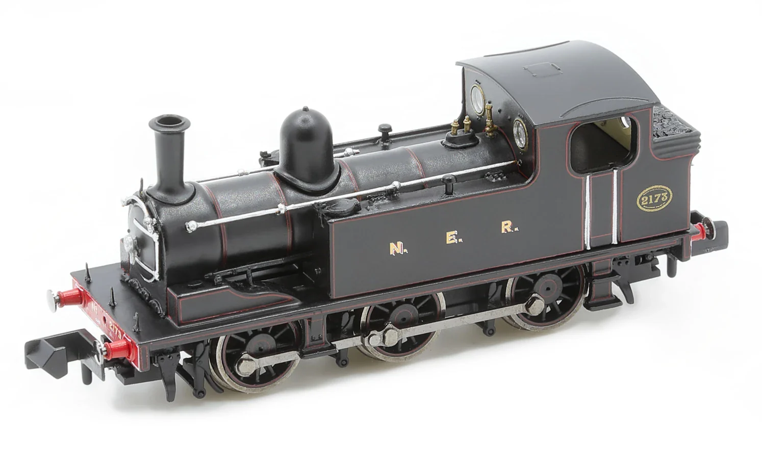 2S-022-001D J72 0-6-0 2173 NER Lined Black Steam Tank Locomotive - DCC Fitted