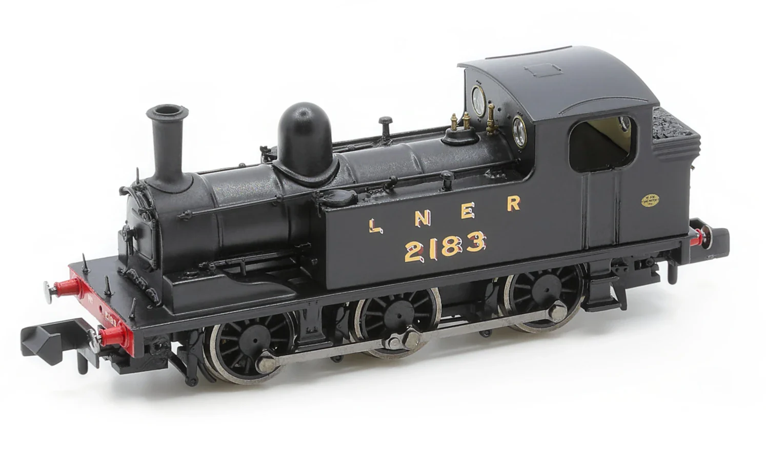 2S-022-002D J72 0-6-0 2183 LNER Pre War Unlined Black Steam Tank Locomotive - DCC Fitted