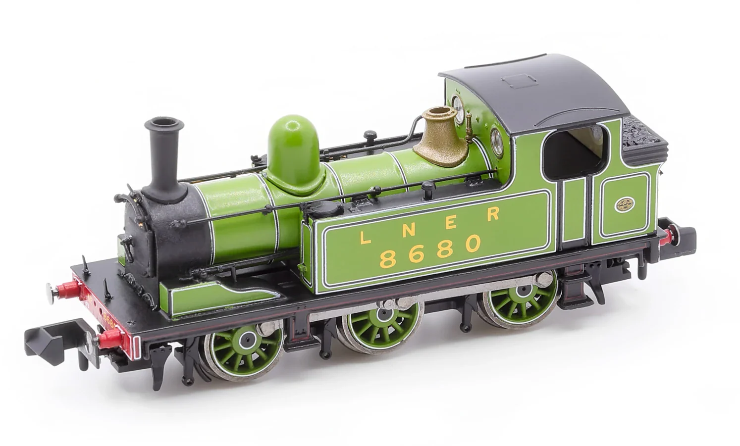 2S-022-003 J72 0-6-0 8680 LNER Post War Lined Green Steam Tank Locomotive