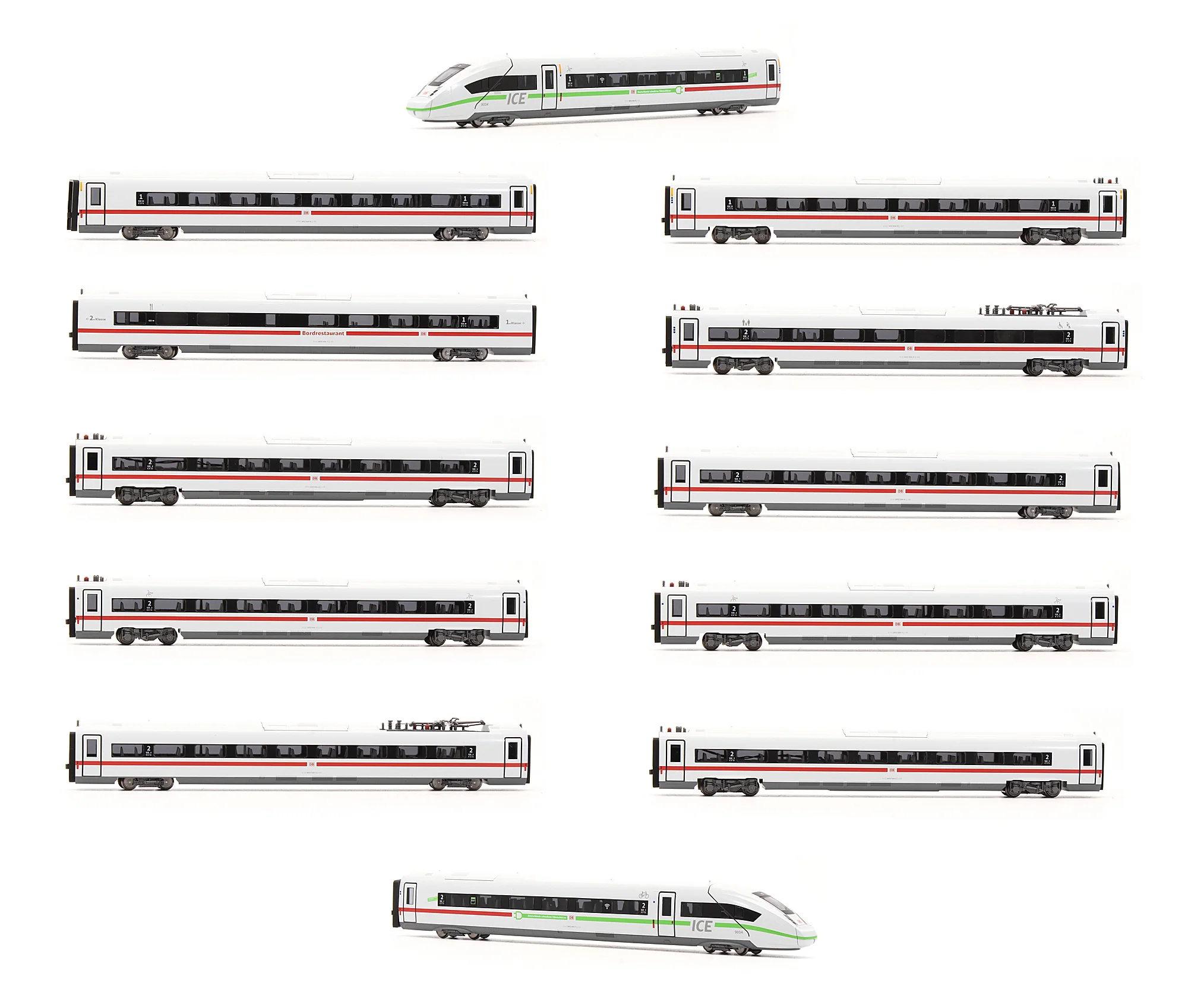 Pre-Owned ICE 4 - DB BR 412 (Green line) 12 Car Set - DCC Fitted