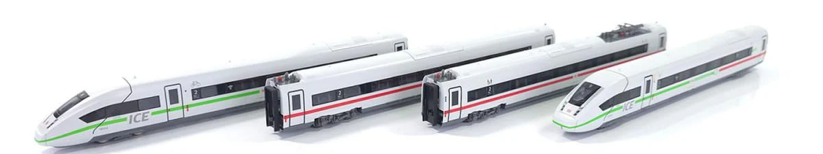 10-017 DBAG BR412 ICE4 Red/Green Stripe Train Set - Image 3