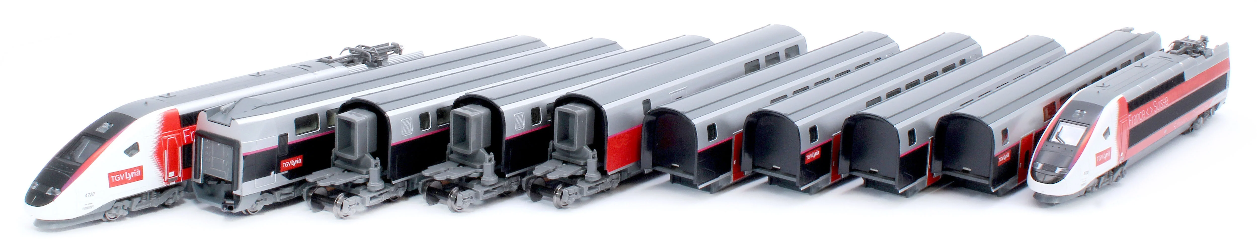 TGV Lyria Euroduplex 10 Car Powered Set VI