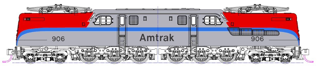 137-2025-DCC GG1 Amtrak Ph1 906 - DCC-Fitted