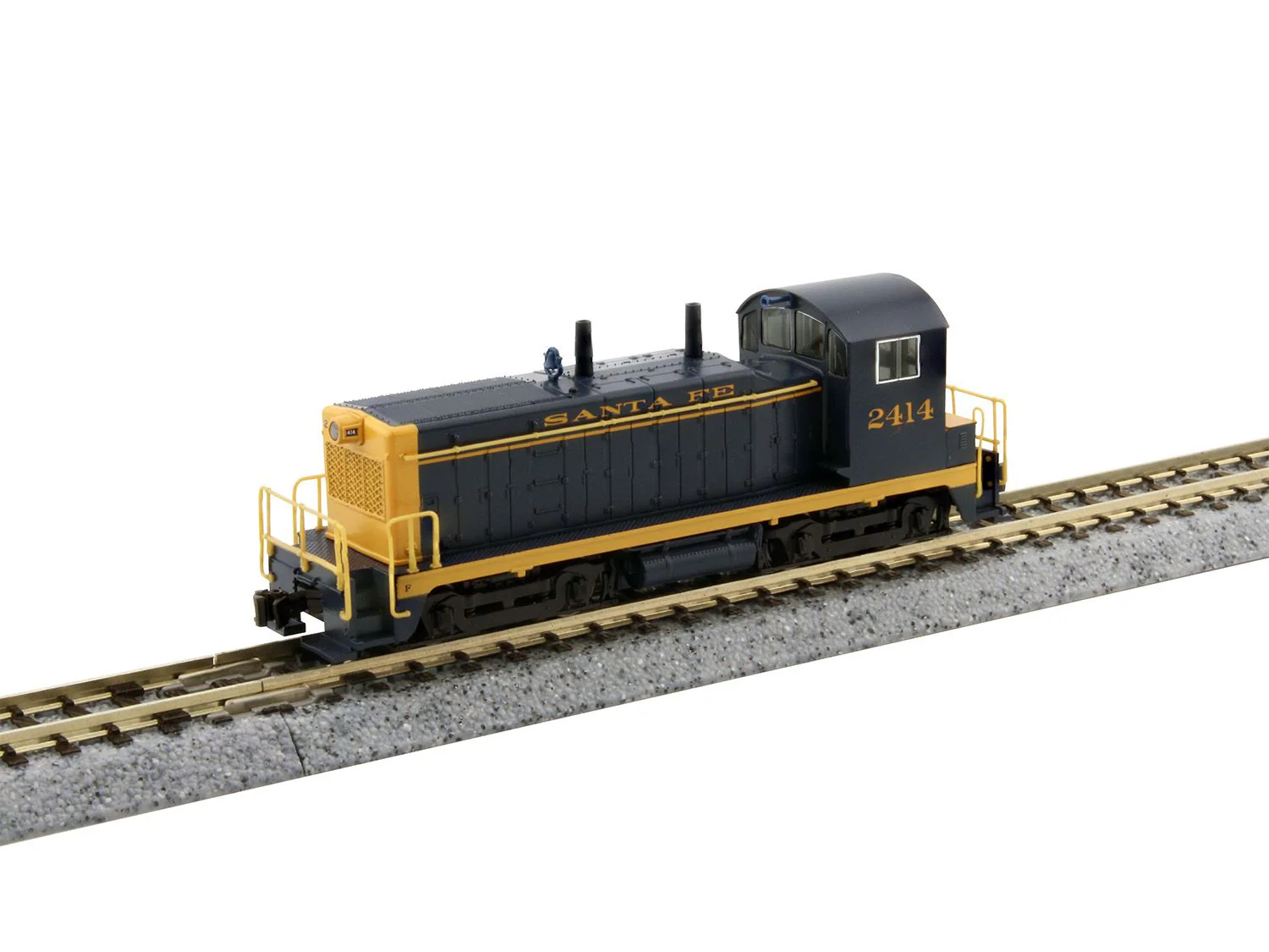 176-4376-DCC EMD NW2 Switcher AT&SF 2414 - DCC-Fitted