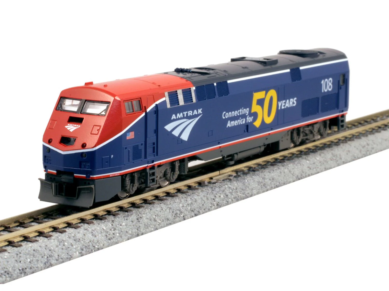 176-6037-LS P42 Loco Amtrak PhVI 108 w/50th Logo - DCC-Sound