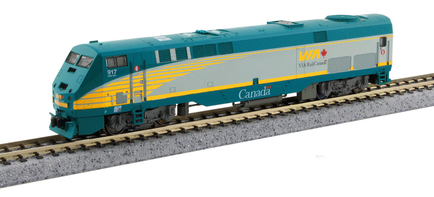 176-6043-DCC GE P42 VIA Rail 917 Diesel Locomotive - DCC Fitted
