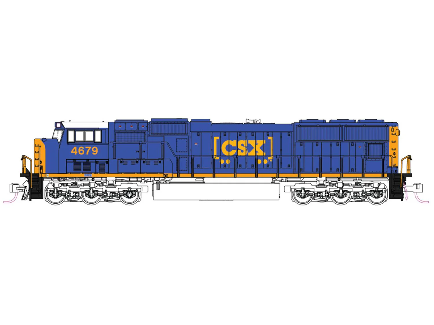 176-7616 EMD SD70M CSX 4697
