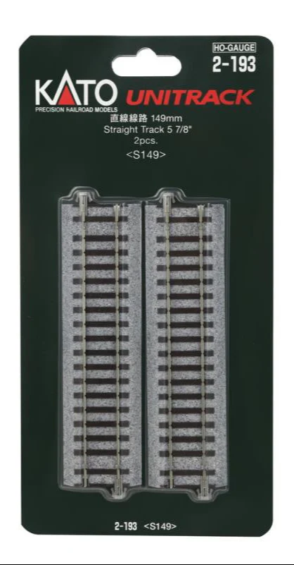 2-193 Kato 2-193 Ground Level 149mm Straight Track (2) - Image 4