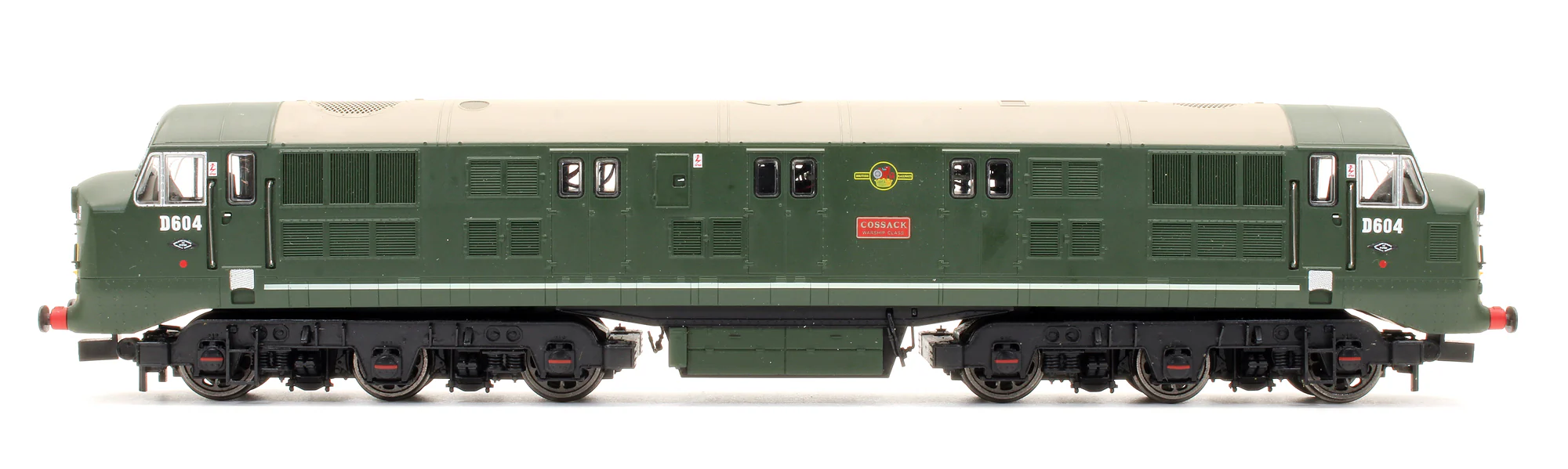 Pre-Owned D600 Warship D604 'Cossack' BR Green Small Yellow Panel Locomotive - Exclusive Edition - Image 4