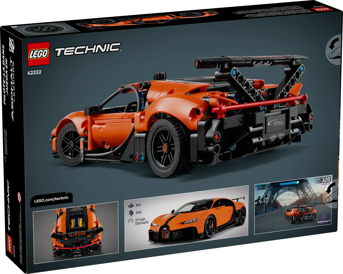 Lego Technic Bugatti Chiron Pur Sport Hypercar - 42222 - Image 7