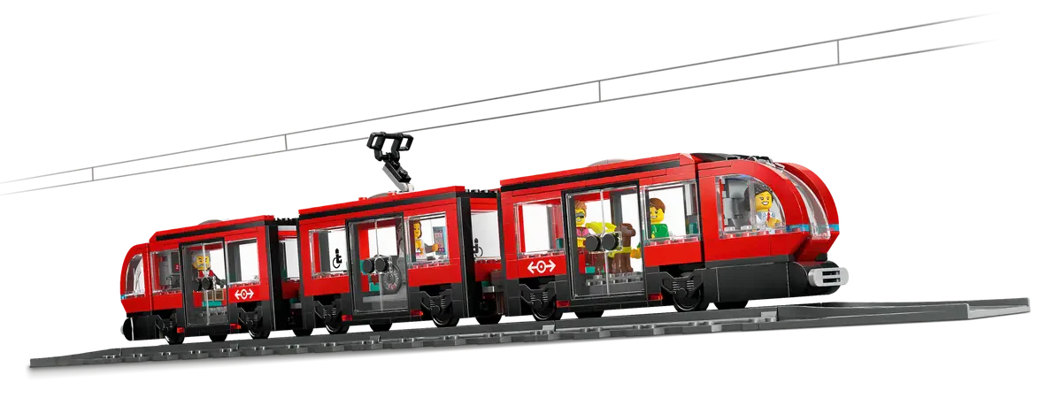 Lego City Downtown Streetcar and Station - 60423 - Image 3