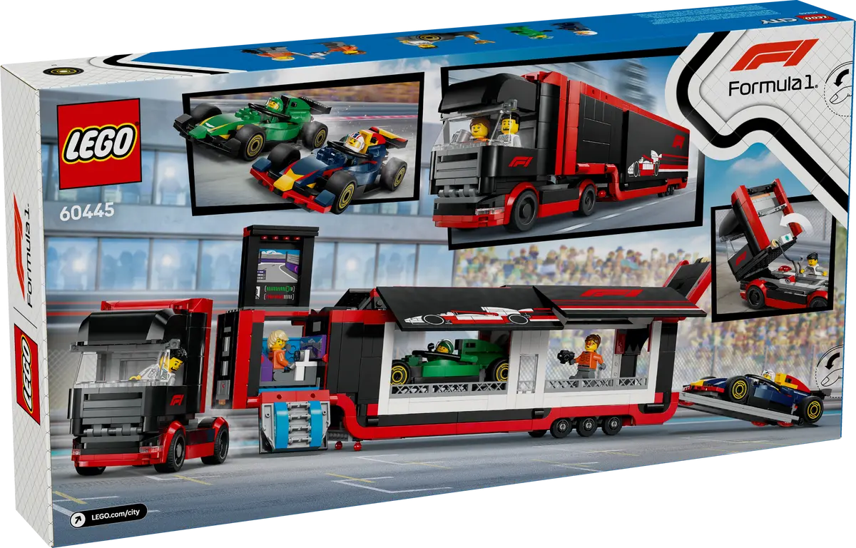 Lego City F1® Truck with RB20 & AMR24 F1® Cars - 60445 - Image 12