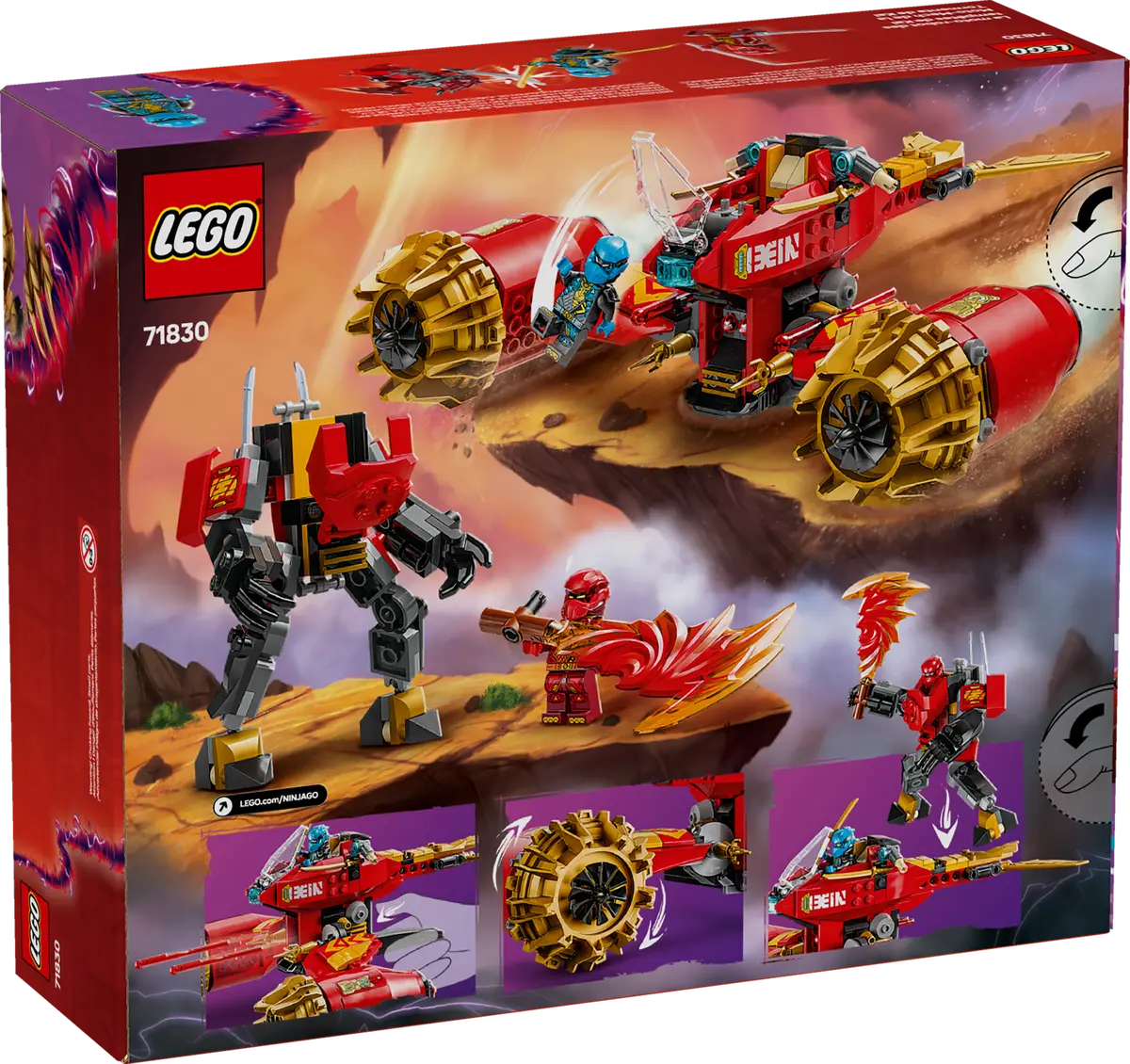 Lego NINJAGO® Kai's Mech Storm Rider - 71830 - Image 9