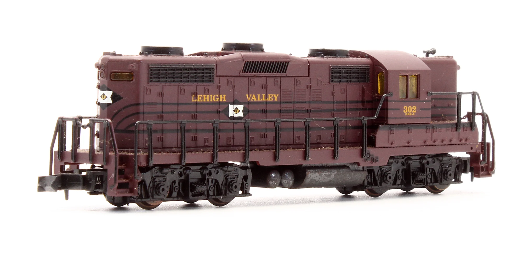 Pre-Owned 7129 GP18 Hi Nose With Dynamic Brakes Diesel Locomotive Lehigh Valley - Road #302 - Image 2