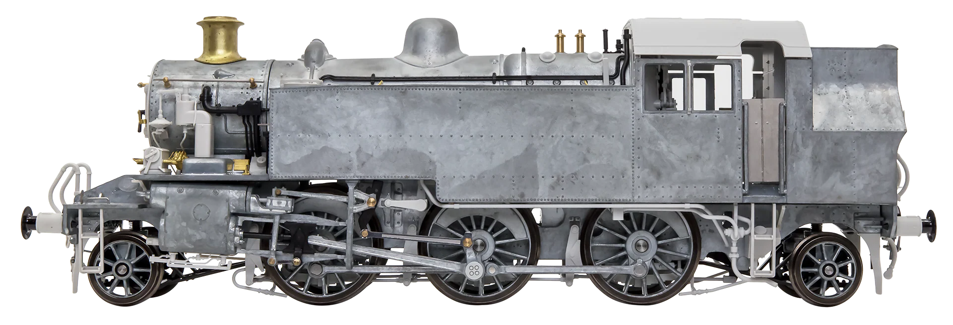 LHT-S-041-002UD Ivatt Class 2 2-6-2T British Railways Lined Black Push Pull Unnumbered Steam Locomotive - DCC Fitted - Image 4