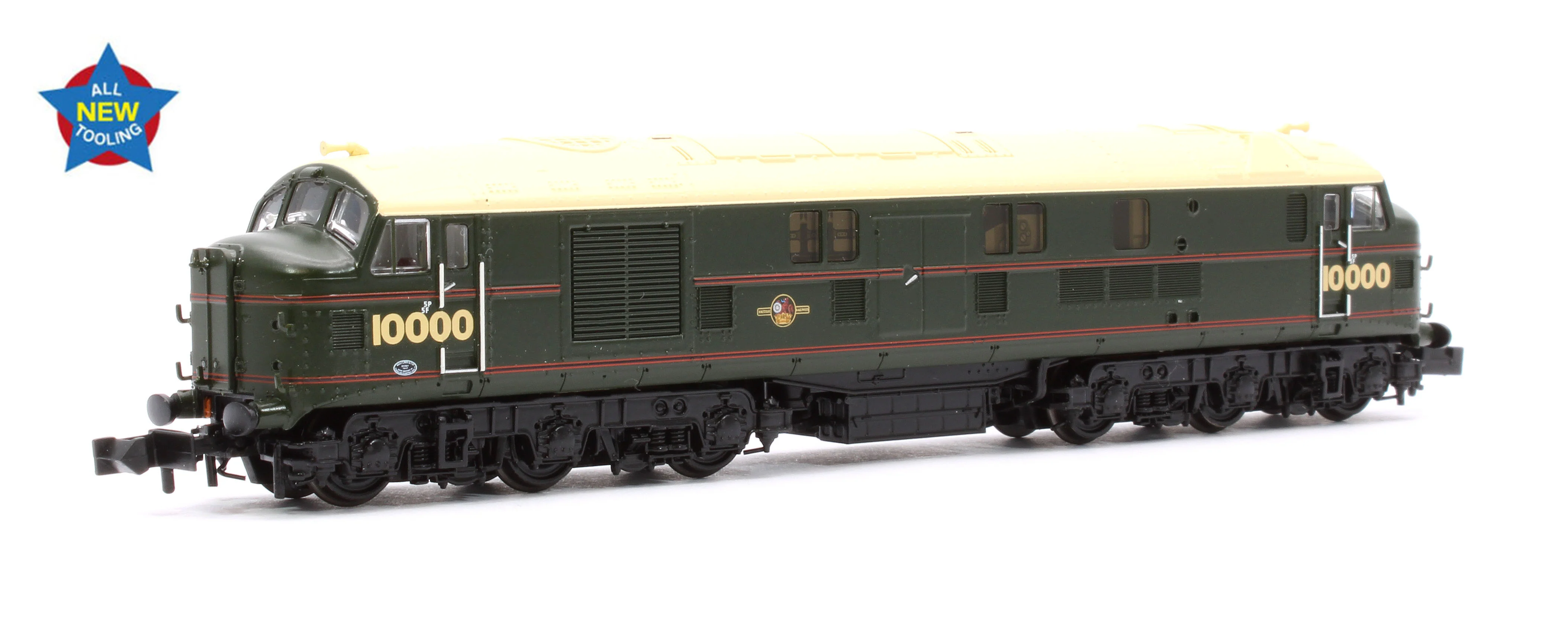 372-916 LMS 10000 BR Lined Green (Late Crest) Diesel Locomotive
