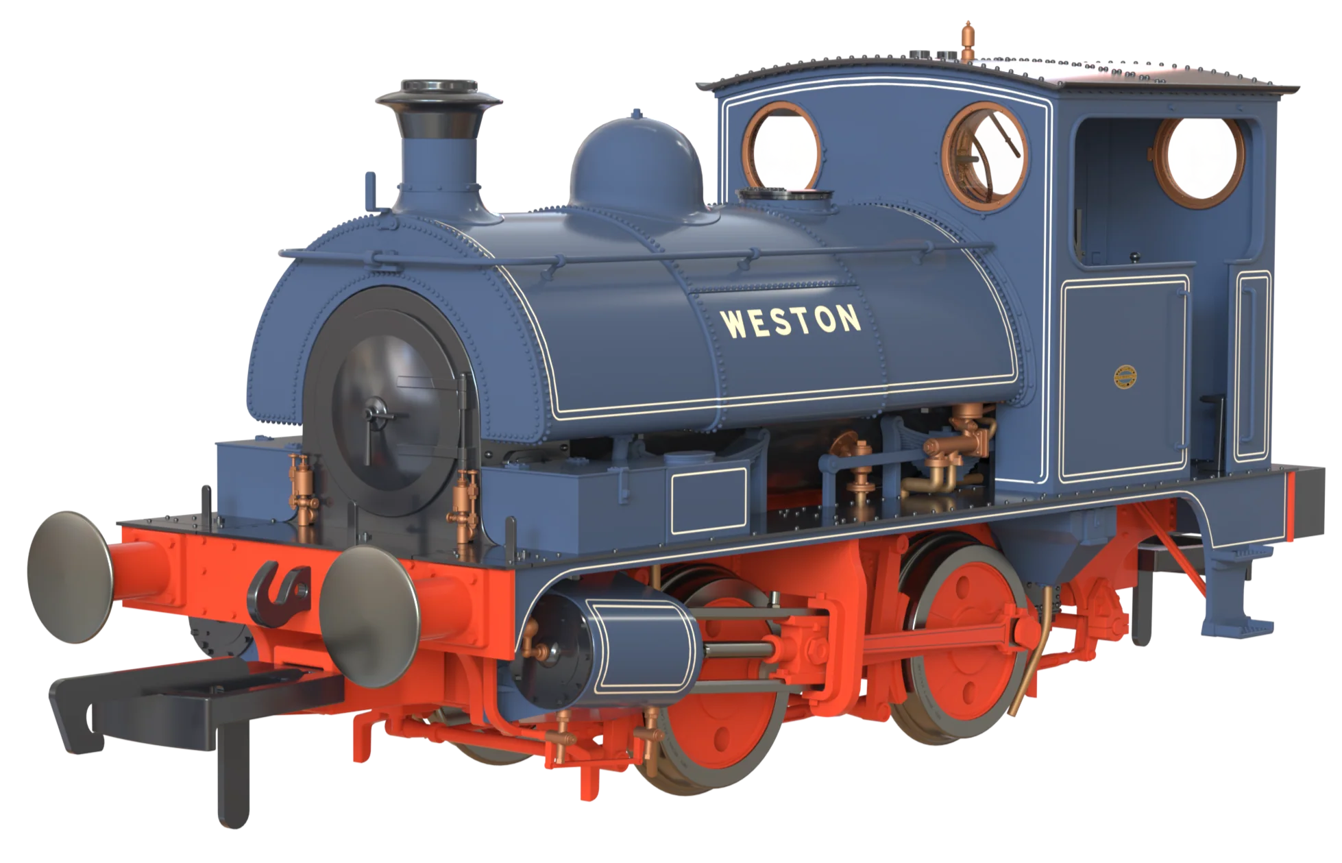 LYR 'Pug' 0-4-0ST "Weston" ICI Widnes 'Old World' Blue Steam Locomotive