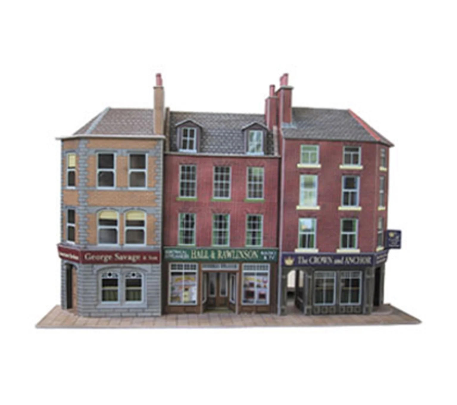 PO205 Low Relief Pub & Shops Building Kit - Image 2