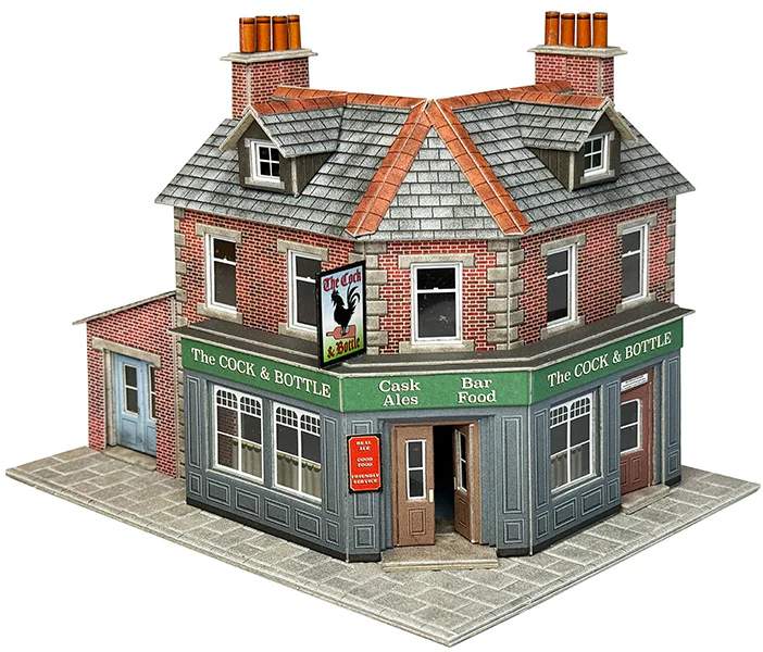 PO308 OO/HO Scale Corner Shop or Pub Brick Kit