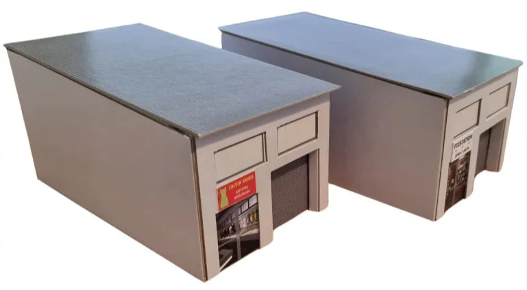1:76 Scale Modern Industrial Units Model Card Kit (Pack of 2) - Image 3