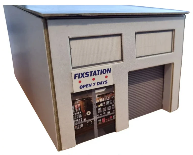 1:76 Scale Modern Industrial Units Model Card Kit (Pack of 2) - Image 5
