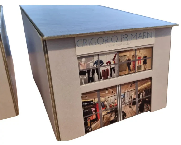 1:76 Scale Modern Retail Units Model Card Kit (Pack of 2) - Image 6