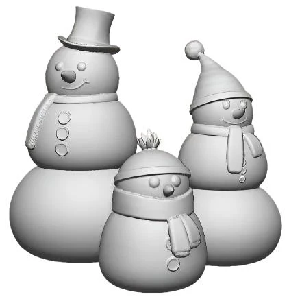 0218-043 O Gauge Christmas Snowmen