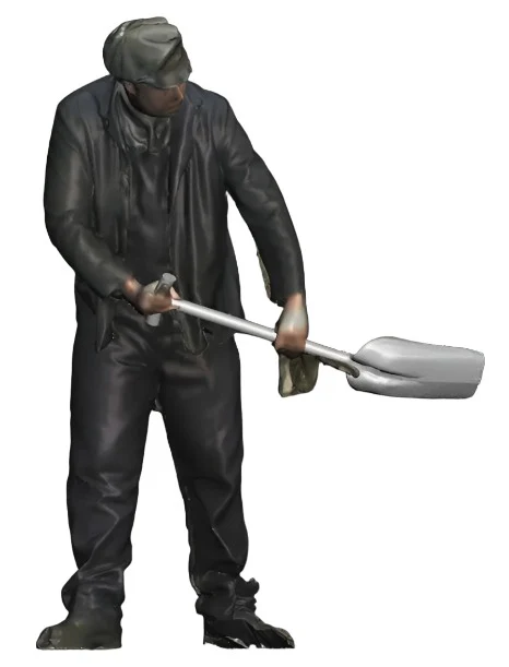 1072-076L OO Gauge 1948-1968 British Railways - Loco Crew Fireman Looking Left - Image 5