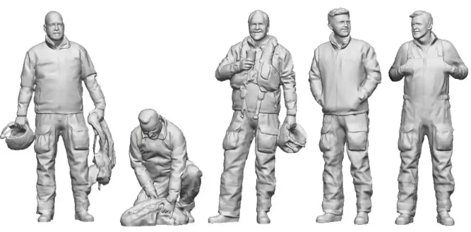 1:72 Scale Trade & Services - RNLI Crew on Shore