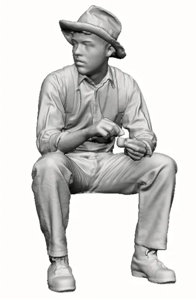 OO Gauge - Trade & Services - Mill worker at rest