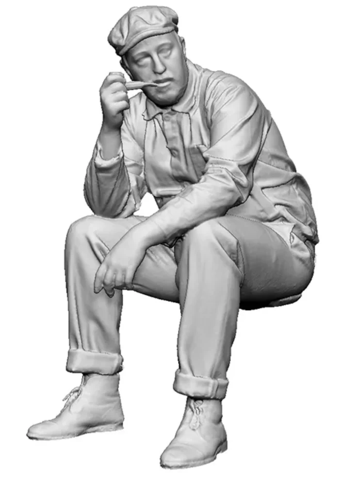 N Gauge - Trade & Services - Mill worker at rest