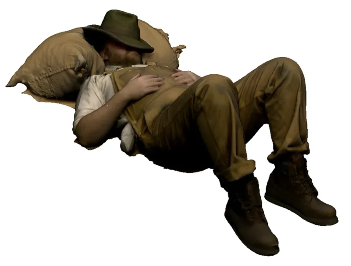 TT:120 Gauge - Trade & Services - Mill worker sleeping - Image 2