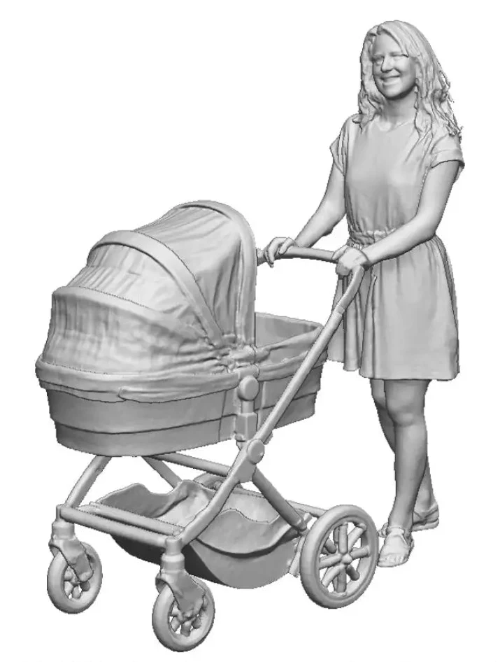 O Gauge Town and Country - Woman With Push Chair