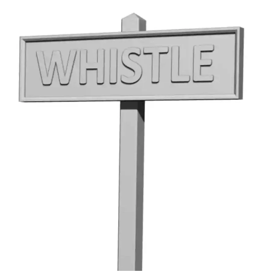 2621-043 O Gauge SR Whistle Boards (x6)