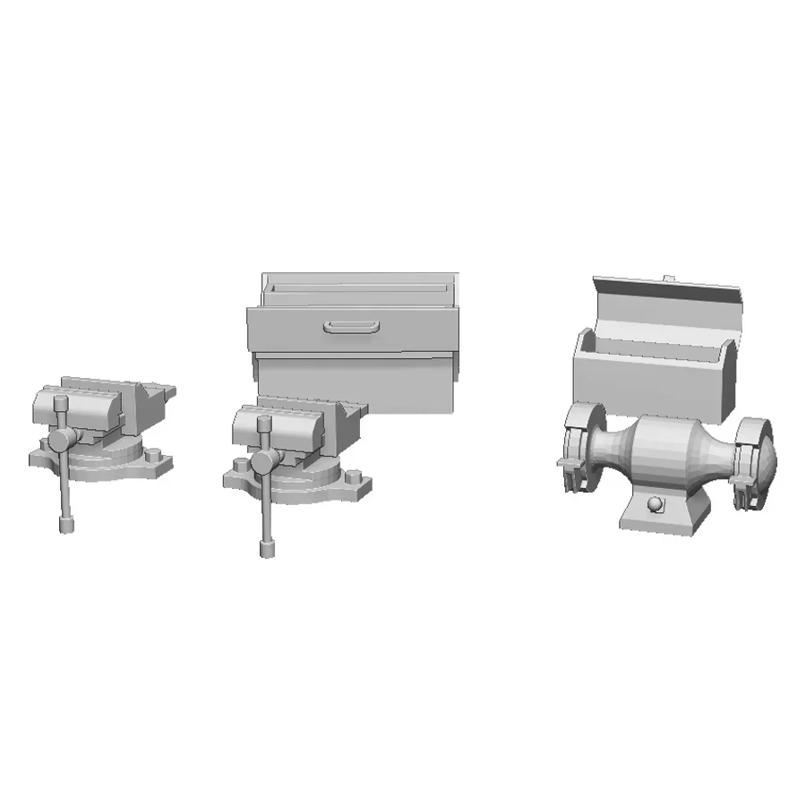 27111-043 O Gauge Workshop Details - Workbench Accessories