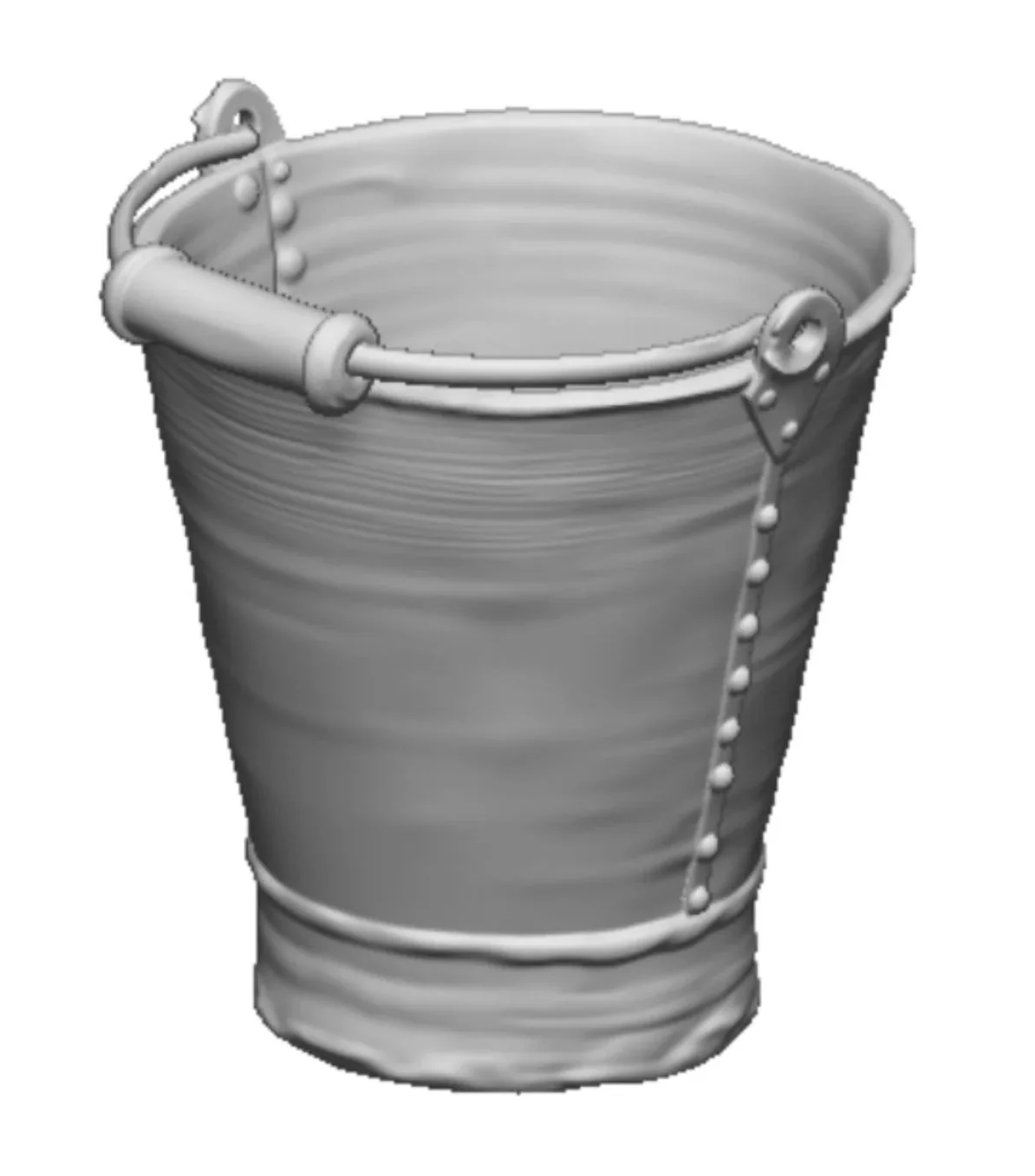 2715-148 N Gauge Detailing - Galvanised Buckets x8