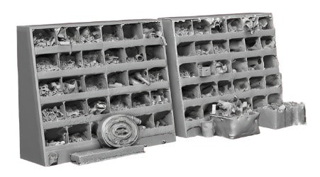 2740-076 OO Gauge Loco & Diesel Depot - Parts Bins Loco Shed Detailing