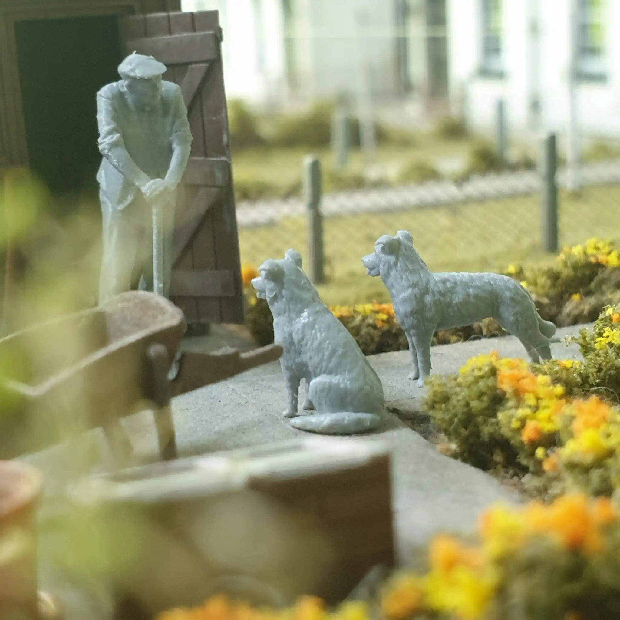 31000-043 O Gauge Pets, Wildlife & Livestock - Border Collie - Pack of 2 - Image 2