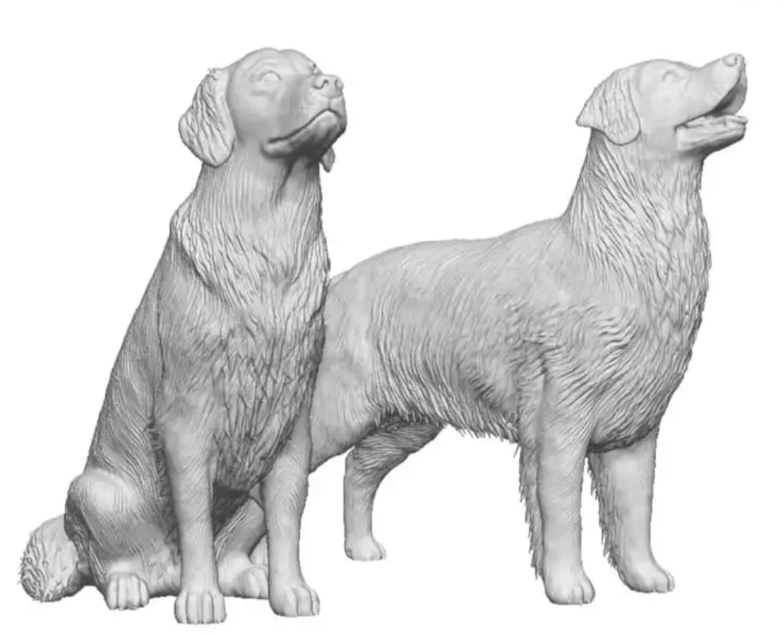 OO Gauge - Pets, Wildlife & Livestock - Golden Retrievers x2