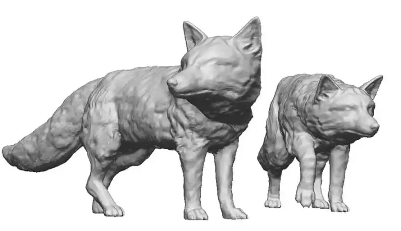 31101-076 OO Gauge Pets, Wildlife & Livestock - Foxes - Pack of 2